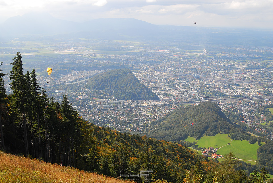 Salzburg a Gaisbergről