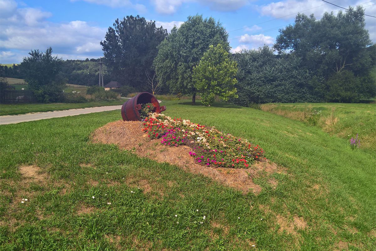 Kiborult a virágos dézsa Borzaváron.