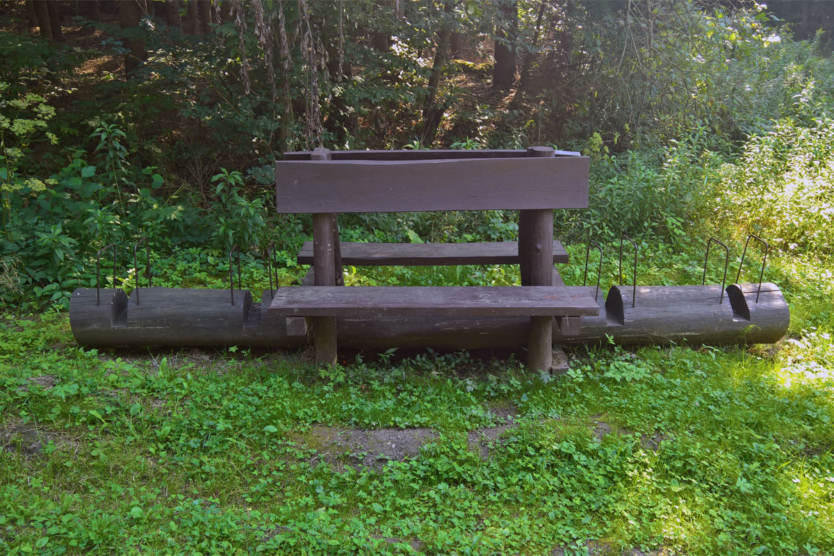 Őko-kerékpártartó a Mátrában