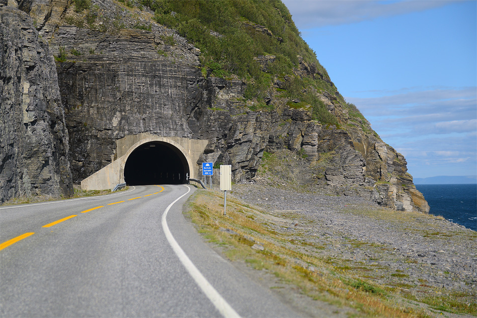 Nem a Nordkapp alagút bejárata, arról nincs fotó